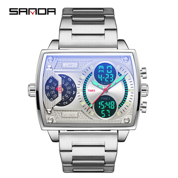 Meeste kõva tuulega käekell, kuummüük, kõrgekvaliteediline elektrooniline käekell, kolmekohaline ajanäidik, multifunktsionaalne elektrooniline käekell