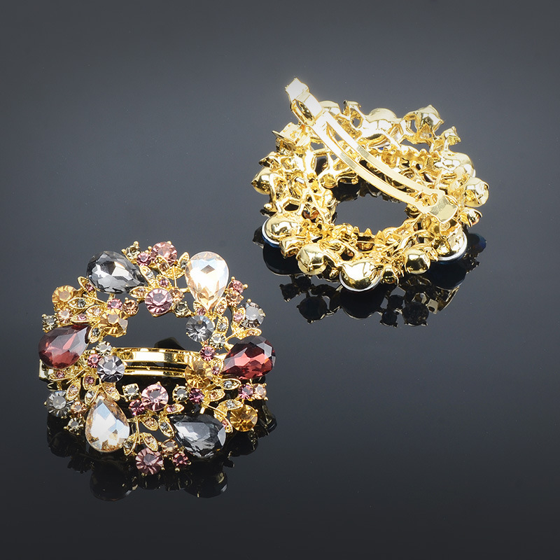 Lõuna-Korea vintage rhinestones vedruklamber lipsu ülaosaga klamber juukseaksessuaarid juukseklamber hobusesaba klamber naiste juuksenõel täiskasvanute peakate