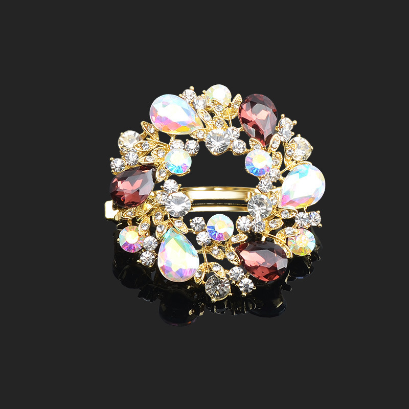 Lõuna-Korea vintage rhinestones vedruklamber lipsu ülaosaga klamber juukseaksessuaarid juukseklamber hobusesaba klamber naiste juuksenõel täiskasvanute peakate