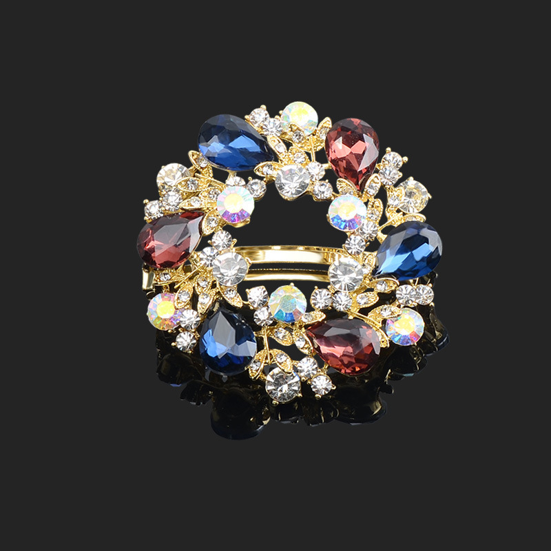 Lõuna-Korea vintage rhinestones vedruklamber lipsu ülaosaga klamber juukseaksessuaarid juukseklamber hobusesaba klamber naiste juuksenõel täiskasvanute peakate