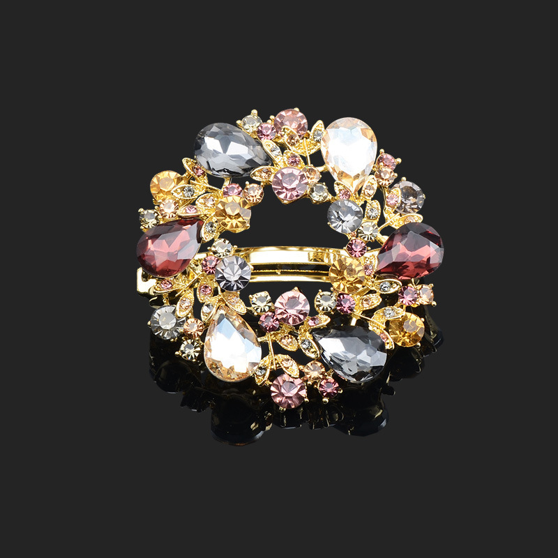 Lõuna-Korea vintage rhinestones vedruklamber lipsu ülaosaga klamber juukseaksessuaarid juukseklamber hobusesaba klamber naiste juuksenõel täiskasvanute peakate