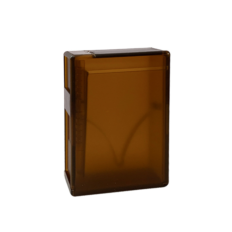 Νέα αυτόματη θήκη τσιγάρων 20 τεμάχια, αυτόματο, αναμμένο, ολόσωμο κουτί καπνού με παγωμένη επιφάνεια ABS, διαφανές, ανθεκτικό στην υγρασία