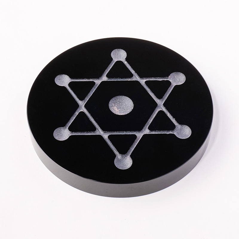 Natūralus spalvingas krištolinis akmuo, agatas, nefrito geometrija, šešiakampė žvaigždė, daugiakampis energijos akmuo, septynių žvaigždučių masyvo papuošalai