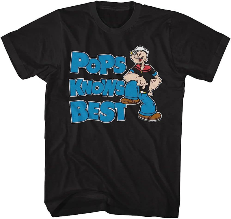 Nauji vyriški ir moteriški vasariniai medvilniniai 2023 m. visų rungtynių porų marškinėliai trumpomis rankovėmis „Popeye the Sailor“