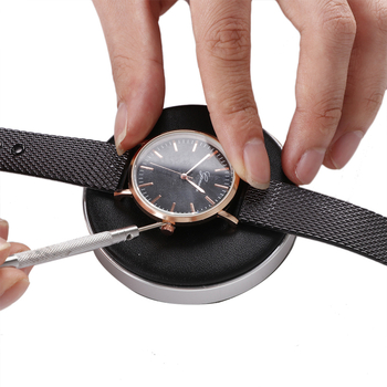 Kellaparandustööriistade matt Nahast kellaklaasi kaitsematt Kellaklaasi kaitsetööriist Nahast matt