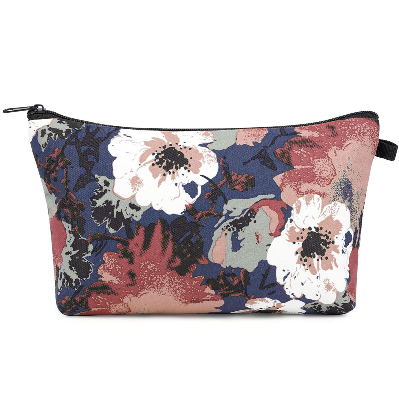 Amazon Hot Selling Σφουγγάρι Επένδυση Τυπωμένη Καλλυντική Τσάντα Καλλυντικών Κοσμημάτων Τσάντα Αποθήκευσης Χειρός Κέρματα Πορτοφόλι