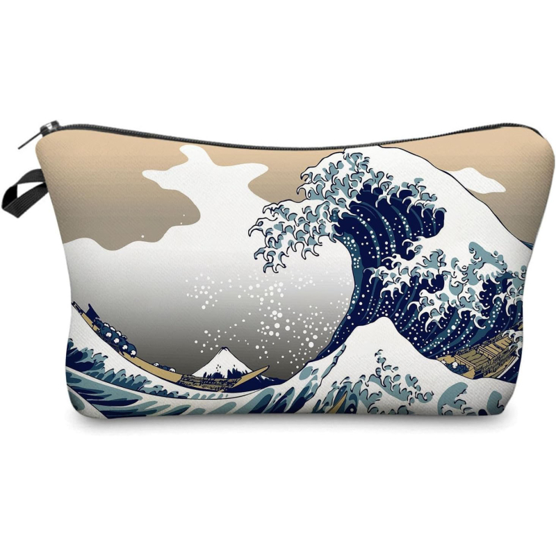 Amazon Hot Selling Σφουγγάρι Επένδυση Τυπωμένη Καλλυντική Τσάντα Καλλυντικών Κοσμημάτων Τσάντα Αποθήκευσης Χειρός Κέρματα Πορτοφόλι