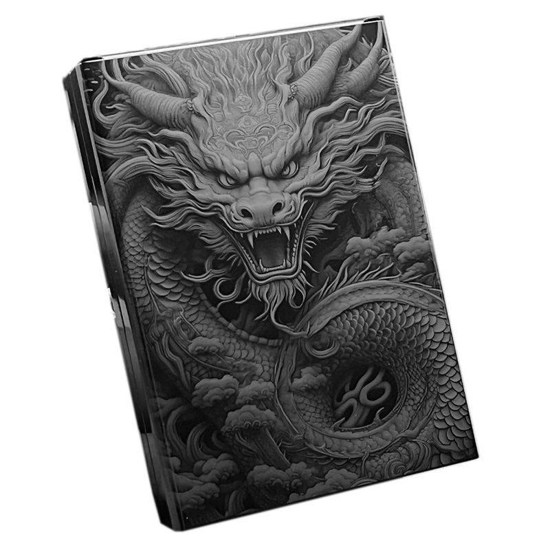 Среден плъзгащ се калъф за цигари, ръчни цигари, класически мъжки креативни автоматични цигари, пакет от 20, ултратънък подарък за рожден ден