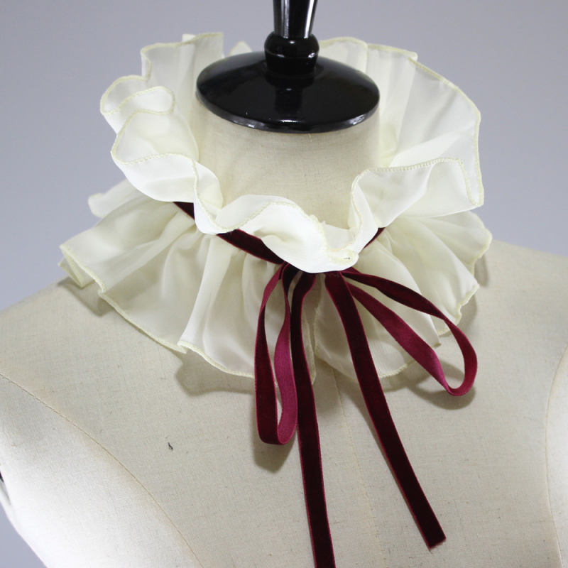 Tarptautinis šviežias šifono šalikas „Palace Raff“ apykaklė rudens ir žiemos dekoratyvinė dirbtinė apykaklė iš „Amazon“ Japonijos ir Pietų Korėjos