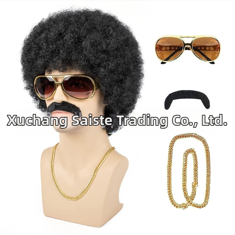 Väliskaubanduse piiriülene uus cosplay keemilisest kiust parukas peakate Metal Punk stiilis plahvatuslik väike rullpeakate