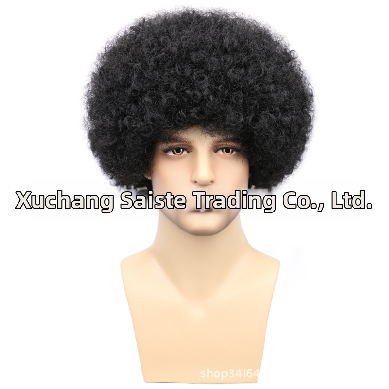 Väliskaubanduse piiriülene uus cosplay keemilisest kiust parukas peakate Metal Punk stiilis plahvatuslik väike rullpeakate