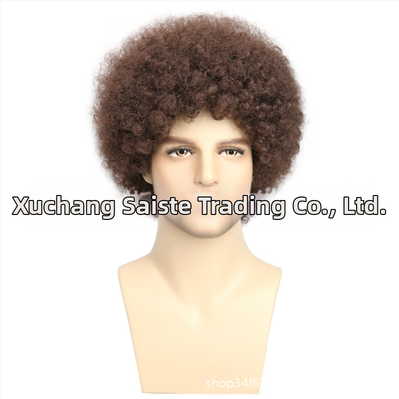 Väliskaubanduse piiriülene uus cosplay keemilisest kiust parukas peakate Metal Punk stiilis plahvatuslik väike rullpeakate