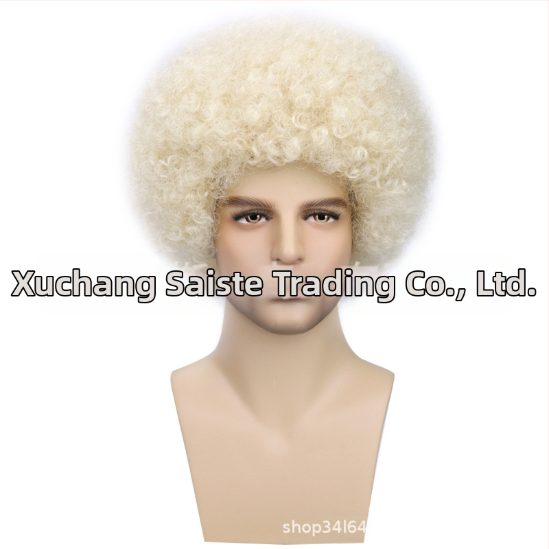 Väliskaubanduse piiriülene uus cosplay keemilisest kiust parukas peakate Metal Punk stiilis plahvatuslik väike rullpeakate