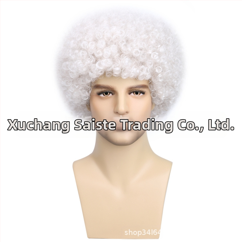 Väliskaubanduse piiriülene uus cosplay keemilisest kiust parukas peakate Metal Punk stiilis plahvatuslik väike rullpeakate