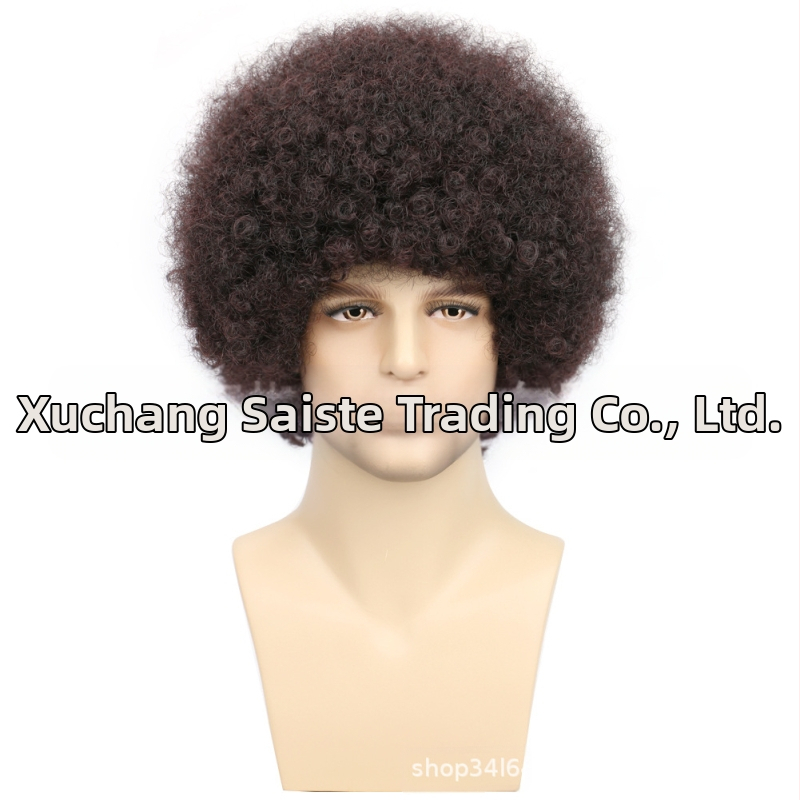 Väliskaubanduse piiriülene uus cosplay keemilisest kiust parukas peakate Metal Punk stiilis plahvatuslik väike rullpeakate