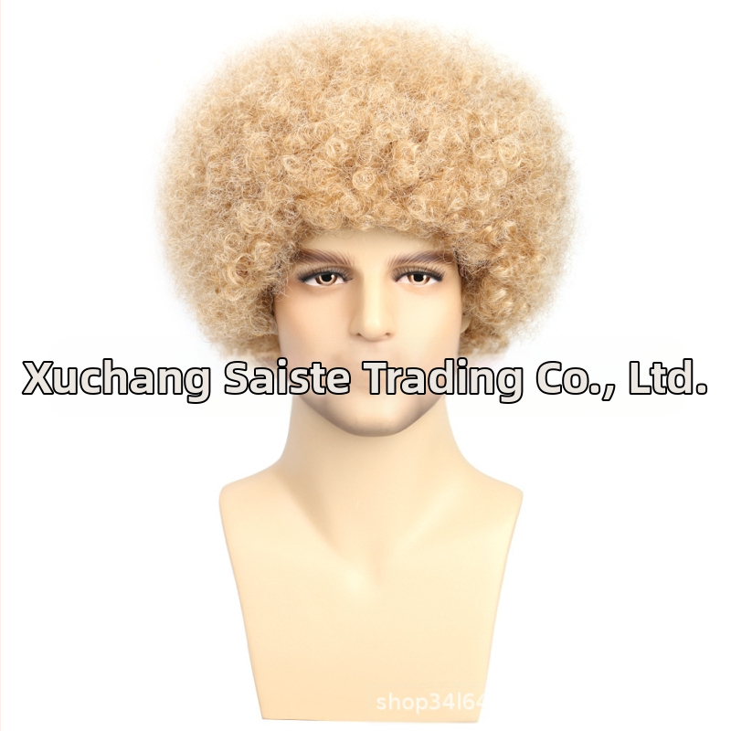 Väliskaubanduse piiriülene uus cosplay keemilisest kiust parukas peakate Metal Punk stiilis plahvatuslik väike rullpeakate