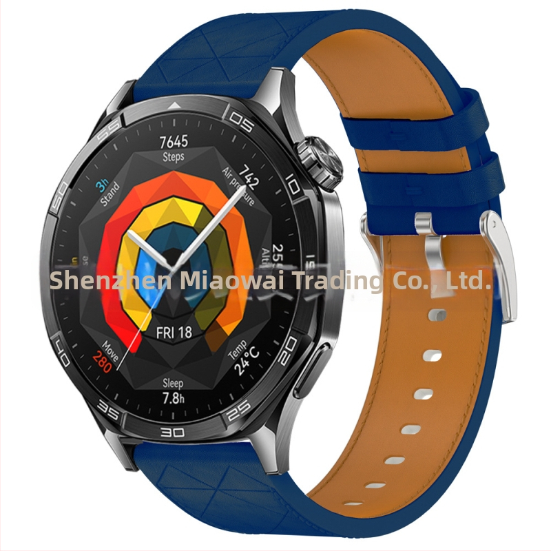 Kožený remienok pre Huawei WATCH GT5 Pro, štvorcový, GT5/4, oficiálny, rovnaký GT remienok 22/18 mm
