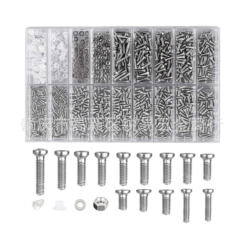 1000 бр. неръждаема стомана микро очила слънчеви очила часовници очила мобилен телефон таблет винт гайка отвертка