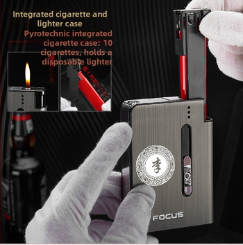 Focus 026A10 Πακέτο Αυτόματων Πυροτεχνημάτων Ενσωματωμένο Κουτί Τσιγάρου Φορητό Ανθεκτικό στην Υγρασία Ανθεκτικό στην Πίεση Κουτί Τσιγάρου Αναπτήρα