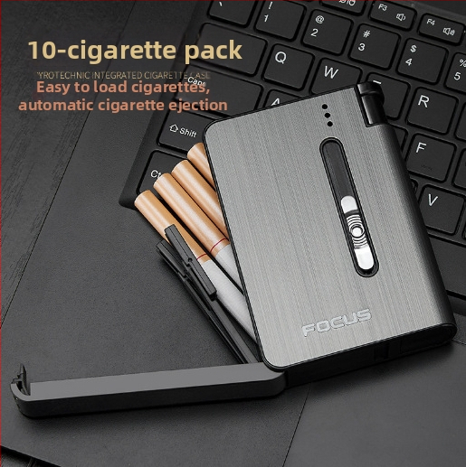 Focus 026A10 Pack Automatická ohňostrojná pyrotechnika Integrovaná cigaretová krabička Prenosná odolná, vlhkosťodolná, tlakotesná, zapaľovač, cigaretová krabička