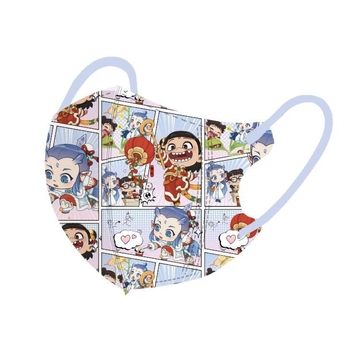 Jauna 2025. gada Nezha Devil bērnu maska ar multfilmas animāciju, neatkarīgs iepakojums, īpaši vērtīga, elpojoša, mīlīga