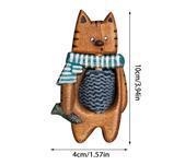 Nepriklausomos stoties nauja medinė megztinio sagė, žieminė mergaičių šaliko segtukas, gyvūnų sagė, medinė šaliko sagtis