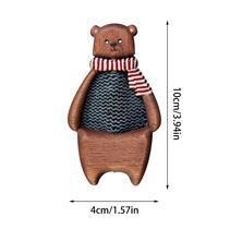 Nepriklausomos stoties nauja medinė megztinio sagė, žieminė mergaičių šaliko segtukas, gyvūnų sagė, medinė šaliko sagtis