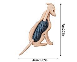 Nepriklausomos stoties nauja medinė megztinio sagė, žieminė mergaičių šaliko segtukas, gyvūnų sagė, medinė šaliko sagtis