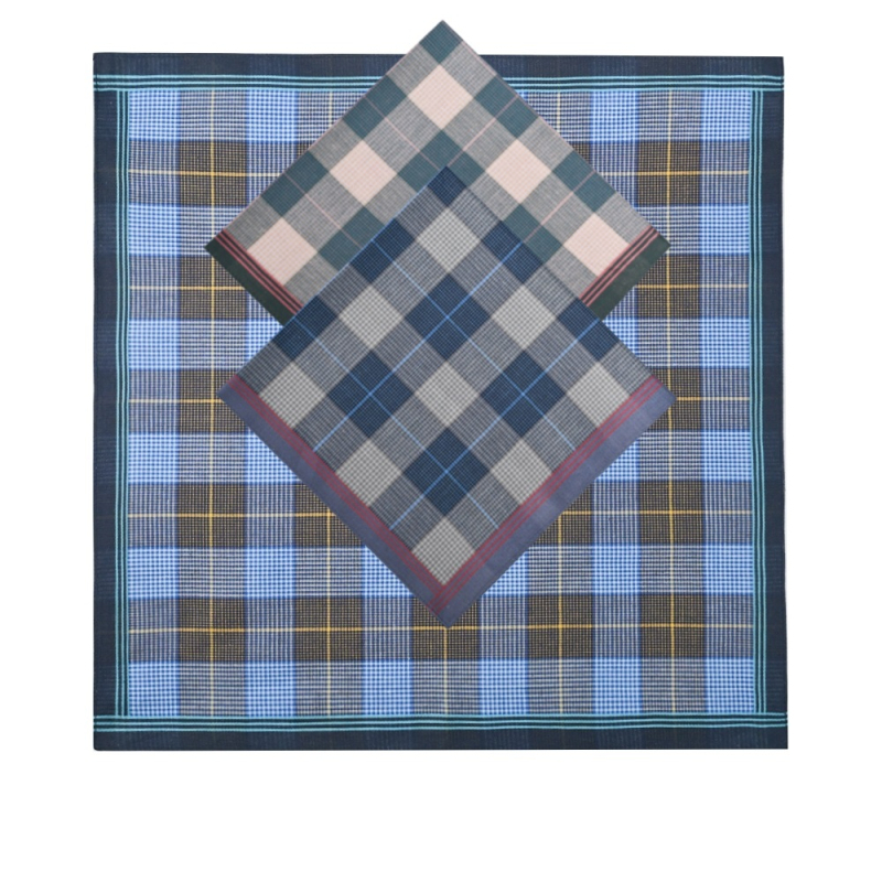 Vintažinė tamsi languota nosinaitė su medvilnine nosinaitė, klasikinė vintažinė nosinaitė vyresnio amžiaus žmonėms, „Amazon“ produktai, 40 cm