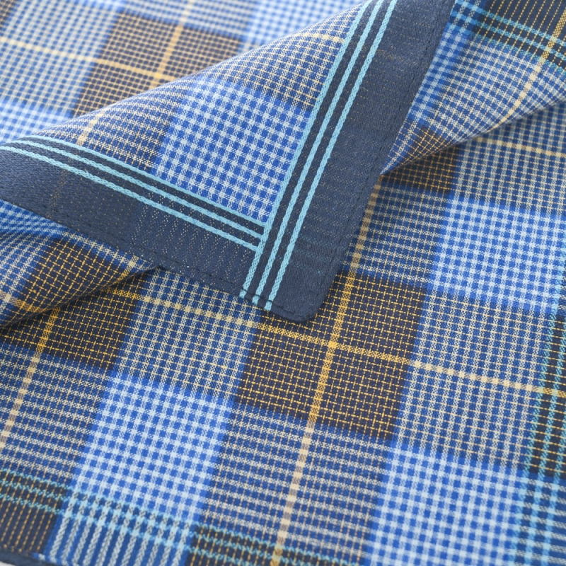 Vintažinė tamsi languota nosinaitė su medvilnine nosinaitė, klasikinė vintažinė nosinaitė vyresnio amžiaus žmonėms, „Amazon“ produktai, 40 cm