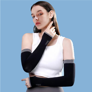 Naujos vasarinės vyriškos ir moteriškos ledo rankovės, skirtos apsaugoti nuo saulės, ledo šilko rankovės, skirtos naudoti lauke, atsparios UV spinduliams, prakaitą sugeriančios, kvėpuojančios, didelės elastinės rankų apsaugos.