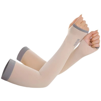 Naujos vasarinės vyriškos ir moteriškos ledo rankovės, skirtos apsaugoti nuo saulės, ledo šilko rankovės, skirtos naudoti lauke, atsparios UV spinduliams, prakaitą sugeriančios, kvėpuojančios, didelės elastinės rankų apsaugos.