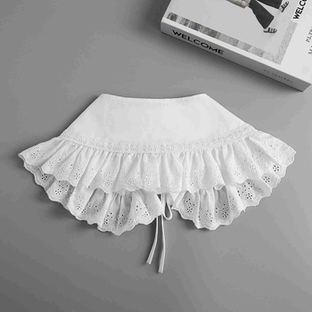 Γυναικείο κολάρο κούκλας από δαντέλα 2021, νέο, μοντέρνο, άνοιξη και φθινόπωρο, με σχέδιο μυκήτων και άκρων, μικρό ψεύτικο κολάρο σάλι