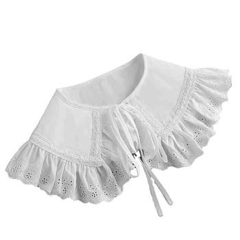 Γυναικείο κολάρο κούκλας από δαντέλα 2021, νέο, μοντέρνο, άνοιξη και φθινόπωρο, με σχέδιο μυκήτων και άκρων, μικρό ψεύτικο κολάρο σάλι