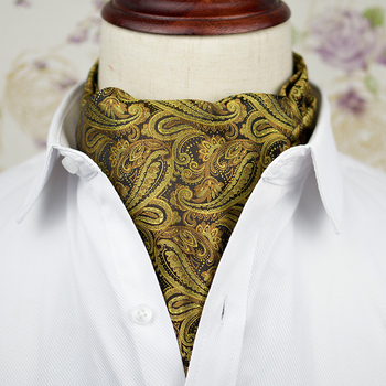 Производител на едро кашу жакард пейсли британски костюм риза яка шал бизнес шал мъжки шал