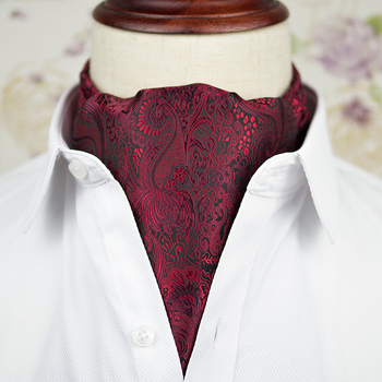 Производител на едро кашу жакард пейсли британски костюм риза яка шал бизнес шал мъжки шал