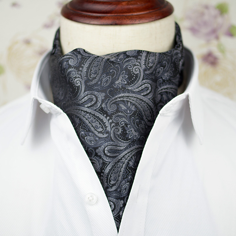 Gamintojo didmeninė prekyba anakardžių žakardo Paisley britiško kostiumo marškinių apykaklės šaliku, verslo šaliku, vyrišku šaliku