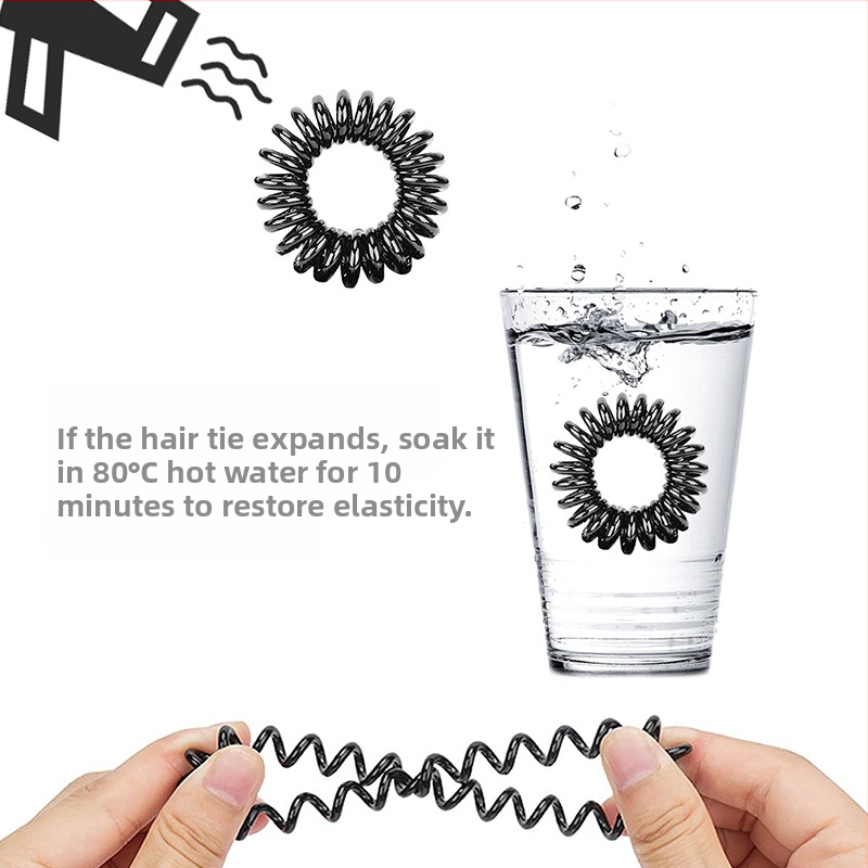 Лента за коса с телефонна линия, дамска лятна висока опашка, въже за коса с високо еластично въже за коса, не боли косата, ластик за връзване, топка за връзване, прическа