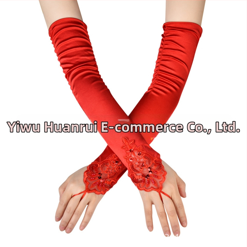 Ръкавици за маскараден бал от 1920 г., жени, черно-червено-бели, ръкавици за сватбена рокля, шапки, колокационни ръкавици