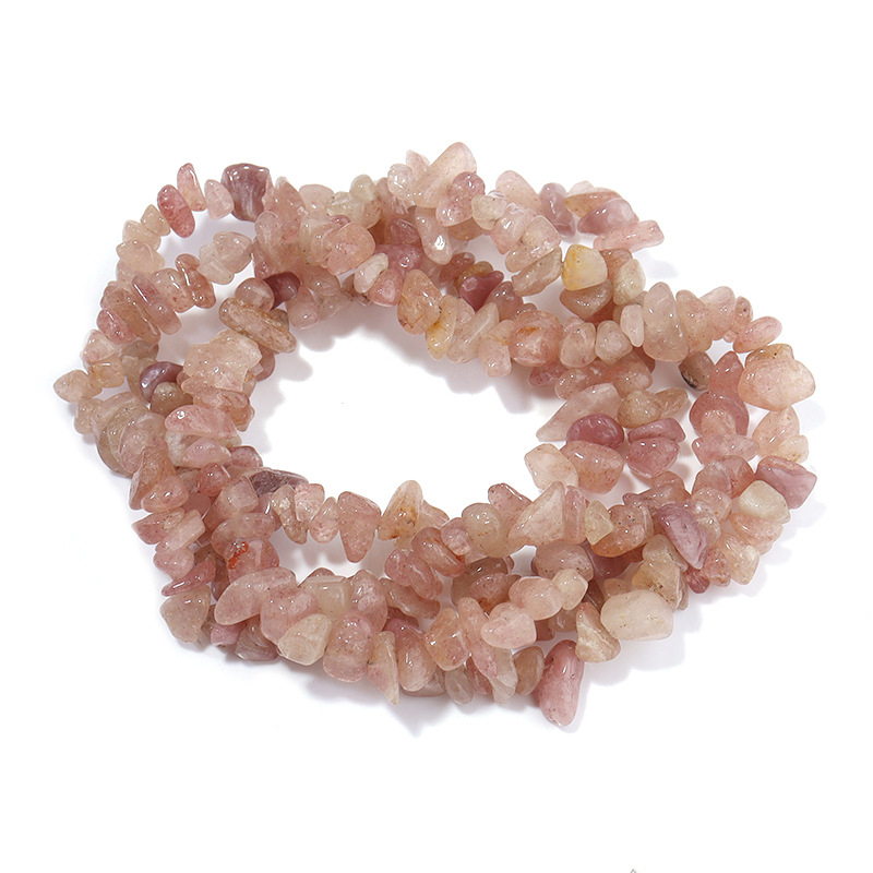 Ebakorrapärase kruusaga valgest kristall-agaadist helmestega poolvalmis lahtised helmed isetehtud ehted aksessuaarid käevõru looduskivist helmed