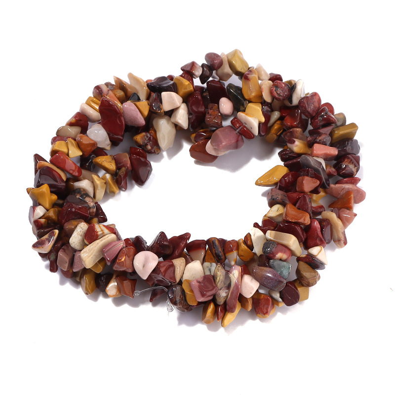 Ebakorrapärase kruusaga valgest kristall-agaadist helmestega poolvalmis lahtised helmed isetehtud ehted aksessuaarid käevõru looduskivist helmed