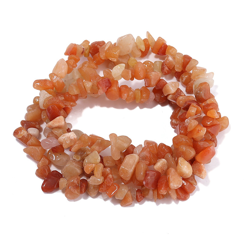 Ebakorrapärase kruusaga valgest kristall-agaadist helmestega poolvalmis lahtised helmed isetehtud ehted aksessuaarid käevõru looduskivist helmed