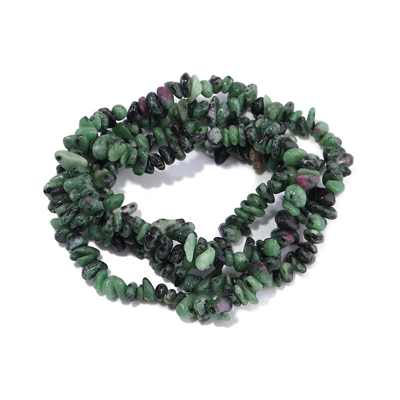 Ebakorrapärase kruusaga valgest kristall-agaadist helmestega poolvalmis lahtised helmed isetehtud ehted aksessuaarid käevõru looduskivist helmed