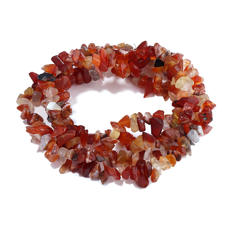 Ebakorrapärase kruusaga valgest kristall-agaadist helmestega poolvalmis lahtised helmed isetehtud ehted aksessuaarid käevõru looduskivist helmed