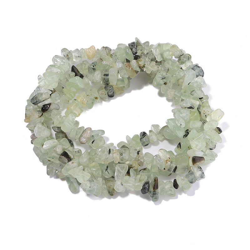 Ebakorrapärase kruusaga valgest kristall-agaadist helmestega poolvalmis lahtised helmed isetehtud ehted aksessuaarid käevõru looduskivist helmed