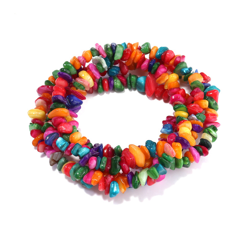 Ebakorrapärase kruusaga valgest kristall-agaadist helmestega poolvalmis lahtised helmed isetehtud ehted aksessuaarid käevõru looduskivist helmed