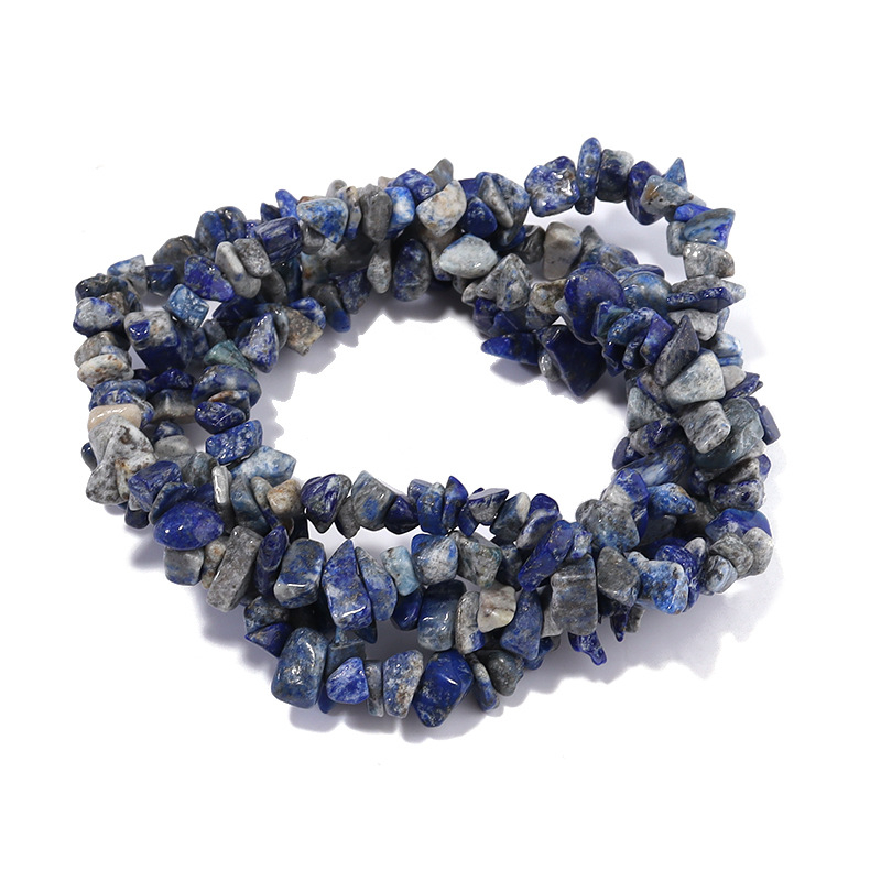 Ebakorrapärase kruusaga valgest kristall-agaadist helmestega poolvalmis lahtised helmed isetehtud ehted aksessuaarid käevõru looduskivist helmed