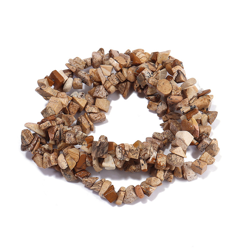 Ebakorrapärase kruusaga valgest kristall-agaadist helmestega poolvalmis lahtised helmed isetehtud ehted aksessuaarid käevõru looduskivist helmed