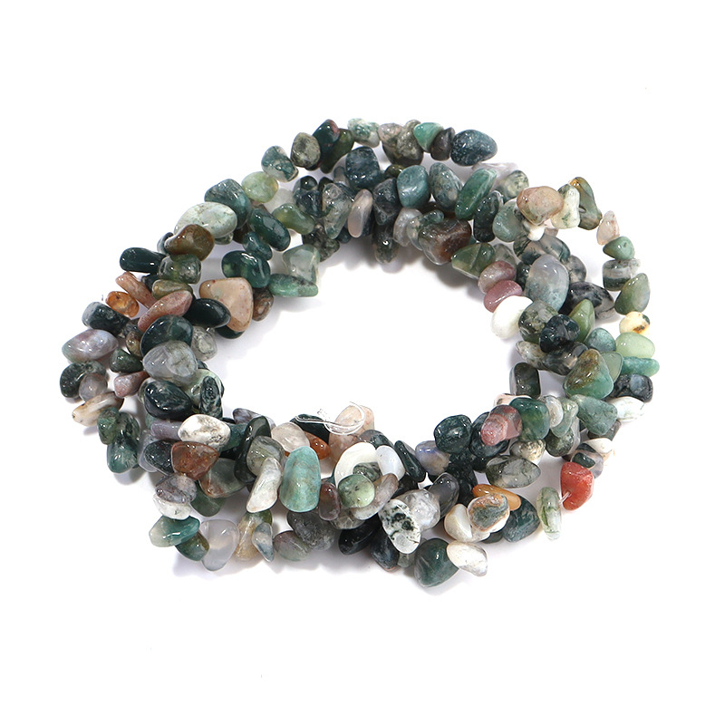 Ebakorrapärase kruusaga valgest kristall-agaadist helmestega poolvalmis lahtised helmed isetehtud ehted aksessuaarid käevõru looduskivist helmed