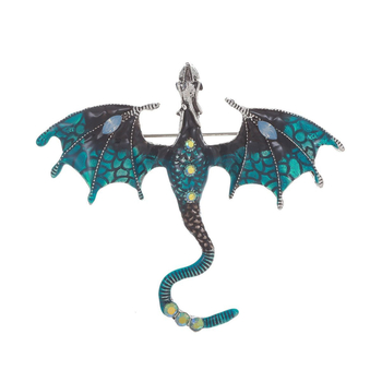 Europos ir Amerikos aplinkos apsaugos „Avatar“ retro vyriška ir moteriška daugiaspalvė lašančio aliejaus deimantinė drakono sagė, tinkanti visų rūšių drabužių aksesuarams